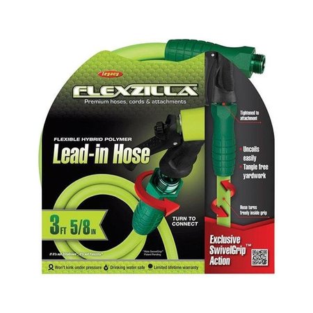Legacy Brand Products Legacy 7630536 0.62 in. Dia. x 3 ft. Flexzilla Garden Hose Kink Resistant 7630536
